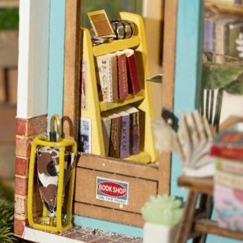 DS008, Kit maison miniature bricolage : librairie de temps libre