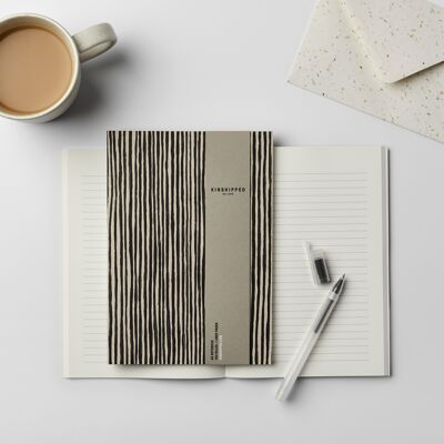 New! A5 Notebook - PAINTED LINES