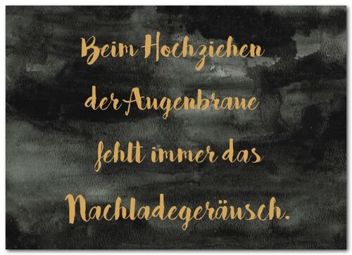 Postkarte "Augenbraue"