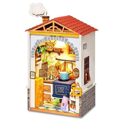 Cocina con sabor a casa de bricolaje, Robotime, DS011, 8.5×6.2×15.5cm