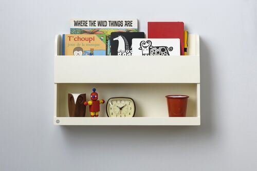 The Tidy Books Bunk Bed Buddy Wall Shelf - Ivory