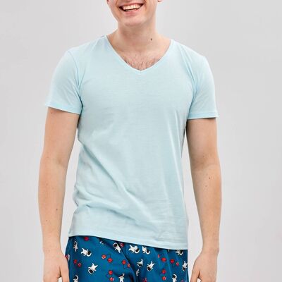 Blue - Organic Cotton Pajama Top Unisex