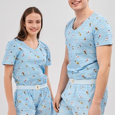 Lazy Swimmers - Organic Cotton Pajama Set Unisex Short