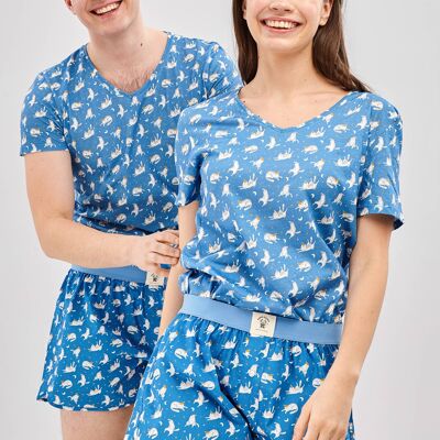 Sleepy Cats - Organic Cotton Pajama Set Unisex Short
