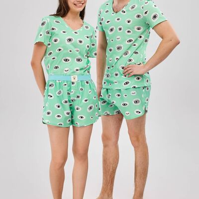 These Eyes - Organic Cotton Pajama Set Unisex Short