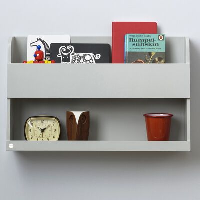 The Tidy Books Bunk Bed Buddy Wall Shelf - Pale Grey