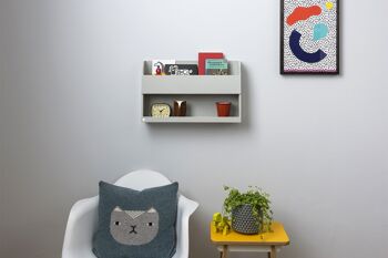 Étagère murale pour lits superposés The Tidy Books - Gris pâle 3