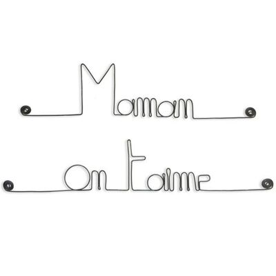 Mother's Day Gift "Mom we love you" - Wire Wall Decoration