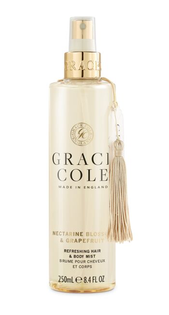 Grace Cole Vegan Nectarine Blossom & Pamplemousse Brume pour les cheveux et le corps 250 ml 1