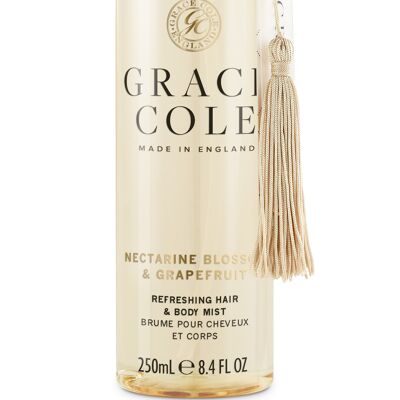 Grace Cole Vegan Nectarine Blossom & Grapefruit Hair & Body Mist 250ml