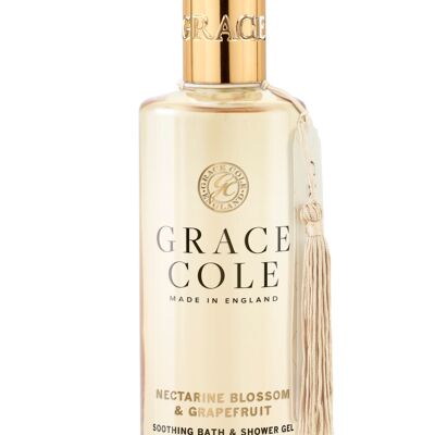 Grace Cole Gel da bagno e doccia vegan con fiori di nettarina e pompelmo 300 ml