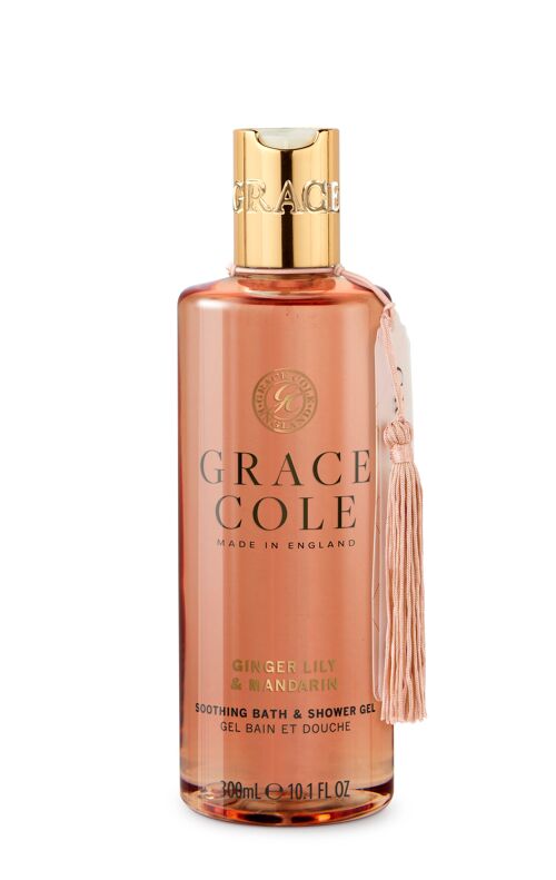 Grace Cole Vegan Ginger Lily & Mandarin Bath and Shower Gel 300ml