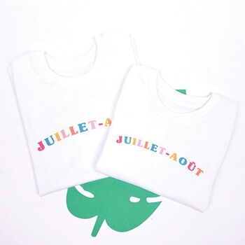 T-shirt enfant - Juillet-Août 2