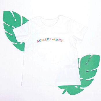 T-shirt enfant - Juillet-Août 3