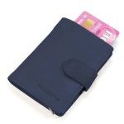 Cardprotector Figuretta - Pelle Blu Scuro