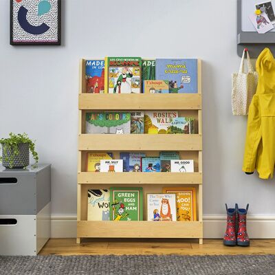 Das Tidy Books Wand-Bücherregal für Kinder – Uni – Natur