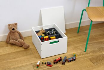 Boîte de rangement pour jouets pour enfants - la boîte de tri Tidy Books. - Blanc 3