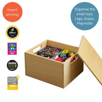 Boîte de rangement pour jouets pour enfants - la boîte de tri Tidy Books. - Naturel 6