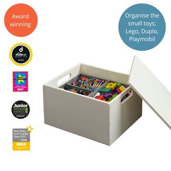 Boîte de rangement pour jouets pour enfants - la boîte de tri Tidy Books. - Ivoire 6