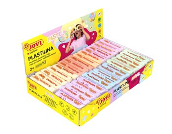 JOVI - Pâte à modeler base végétale , 30 baguettes de 50 grams, couleurs pastel assorties 1