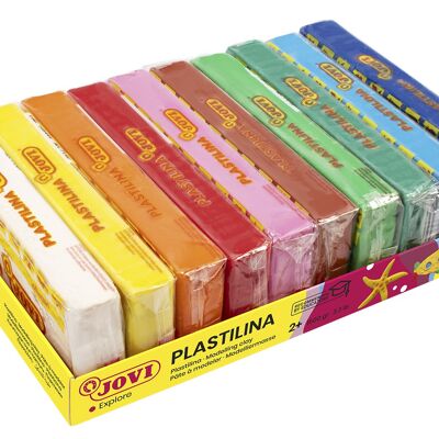 JOVI - Pasta zum Modellieren von Plastilin auf pflanzlicher Basis, 10 Riegel à 150 Gramm, Surtidos Colors