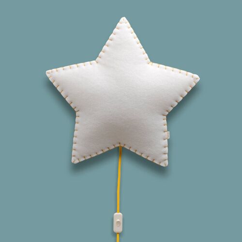 LÁMPARA DE PARED SOFTLIGHT STAR. AMARILLO