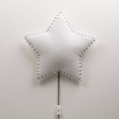 LAMPARA DE PARED SOFTLIGHT STAR. GRIS