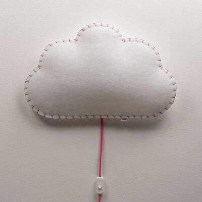 Lampara de pared softlight cloud. rosa