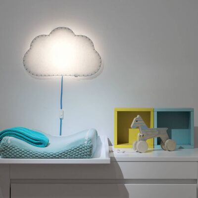 LÁMPARA DE PARED NUBE SOFTLIGHT. AZUL