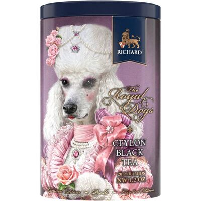 RICHARD TEA, ROYAL DOGS, POODLE, ROYAL CEYLON BLACK TEA, 20 MESH PYRAMIDS gift package, gift for family, gift for friends, gifts for parents, New Year gift