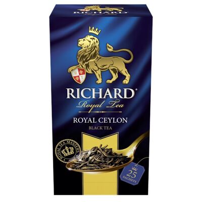 RICHARD TEA, ROYAL CEYLON Black tea, 25 TEA BAGS
