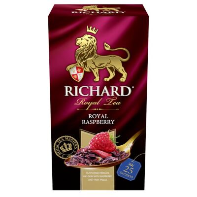 RICHARD TEA, ROYAL RASPBERRY, hibiscus tea with raspberry, 25 TEA BAGS