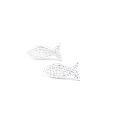 Mosaic Fish Stud Earrings