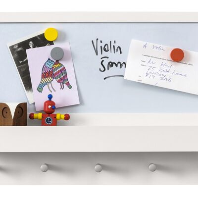 Tablón de anuncios para niños - Organizador familiar The Tidy Books Forget Me Not - Blanco