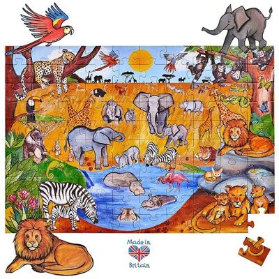 Safari Floor Puzzle (100 pieces)