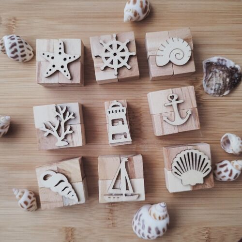 Beach Wooden Stamps