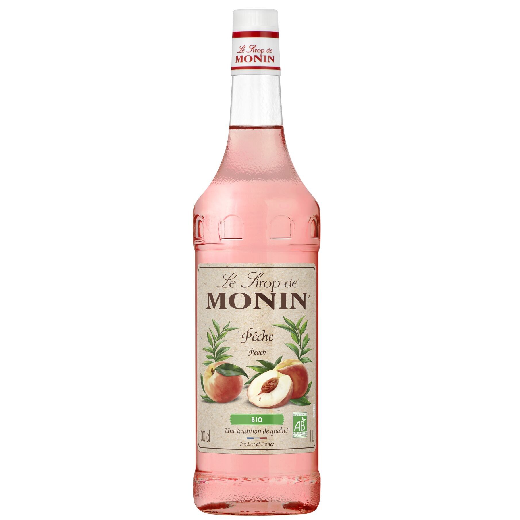 Sirope de Melocotón Orgánico Monin - Sabores Naturales - 100cl