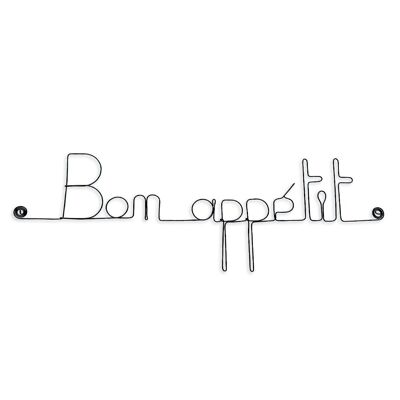 Metal Wall Decoration Kitchen "Bon aliment" - to pin - Wall Jewelry