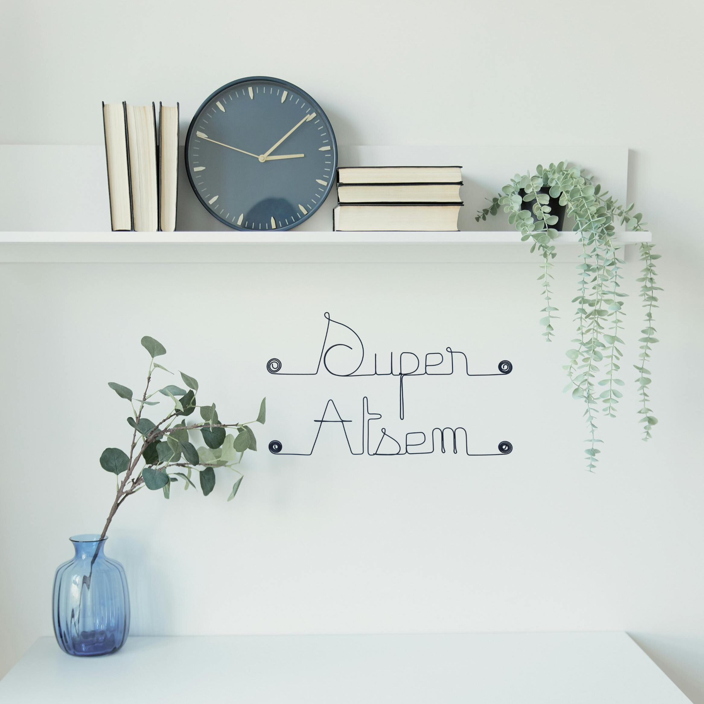 "Super ATSEM" end of school year gift - Wire wall decoration to pin - Wall jewelry