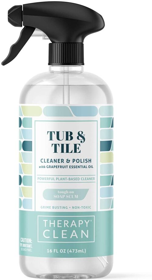 Therapy Tub & Tile Cleaner,16 fl oz. - Bathroom & Shower Cleaner Spray for Soap Scum Removal