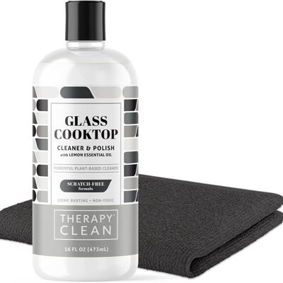 Therapy Glass Stove Top Cleaner Kit - Natural Glass Cooktop Cleaner