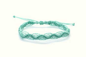 Bracelets macramé double ondulé 6