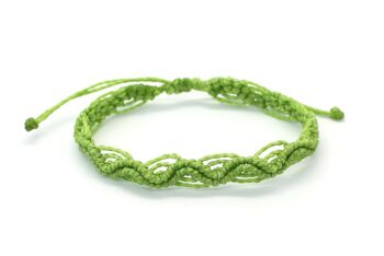 Bracelets macramé double ondulé 7