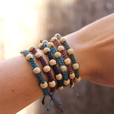 with metal Buy bracelet Ethnic beads bronze wholesale