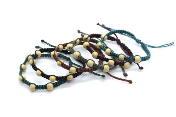 Bracelets en perles de bois de Shamballa 6