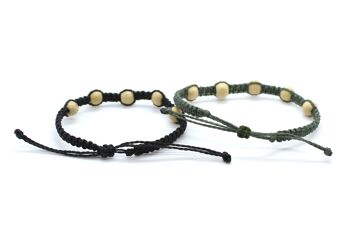 Bracelets en perles de bois de Shamballa 7