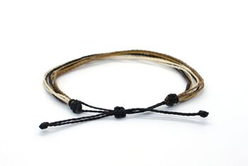 Bracelet multi-cordes Desert - bracelet fait main composé de cordes wax 2