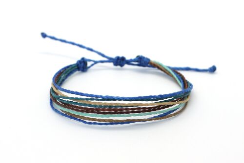 Multi string bracelet Mykonos - handmade bracelet made of wax strings