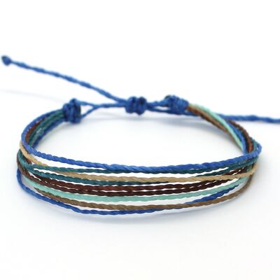 Multi string bracelet Mykonos - handmade bracelet made of wax strings