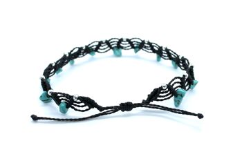 Bracelet de cheville avec éclats de turquoise 4